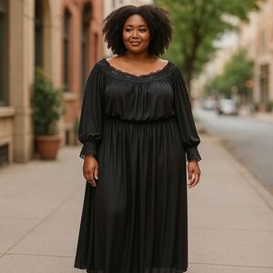 Elegant Black Women's Dress